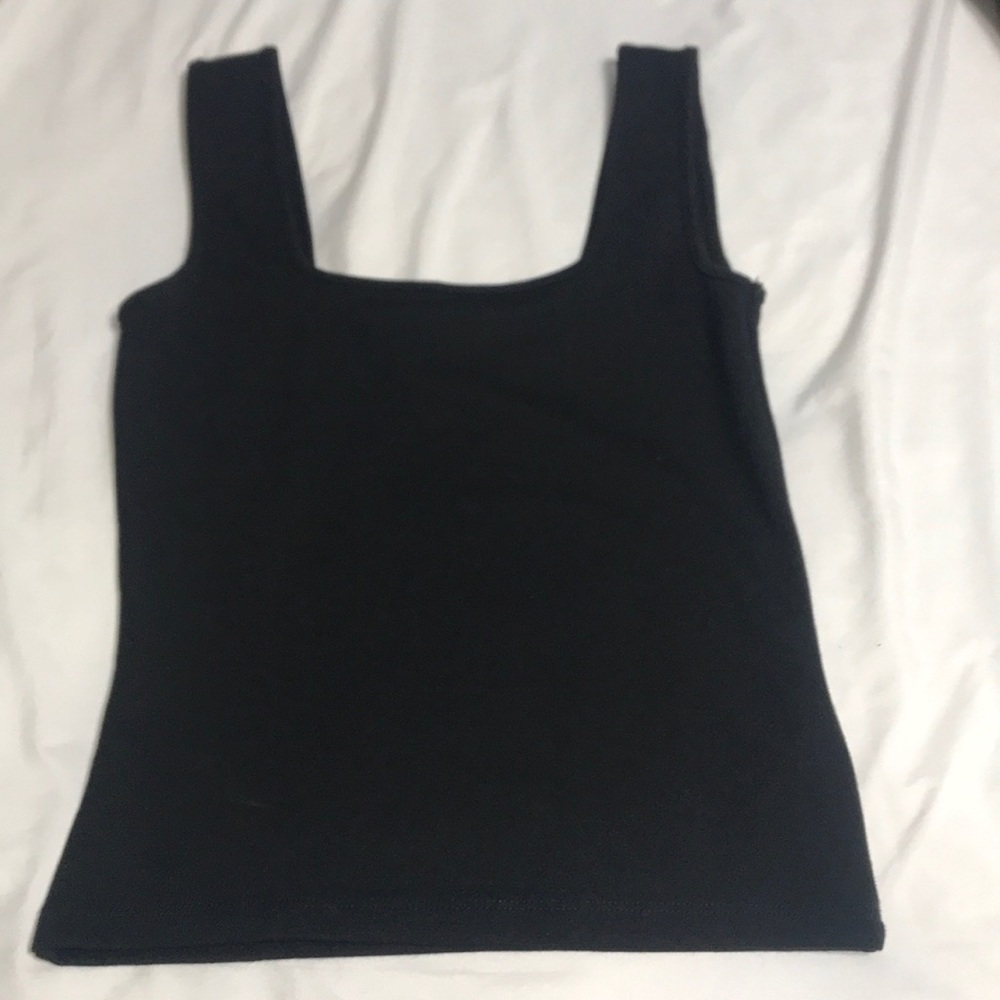 black tank top